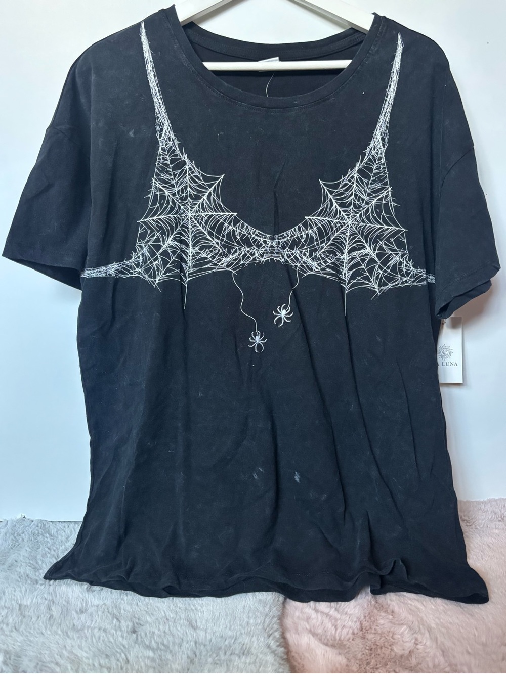 La Luna spider web bikini tshirt